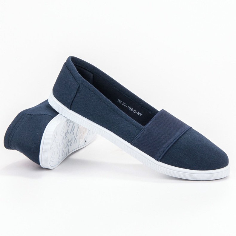 SHELOVET Zapatillas slip-on azul marino 1