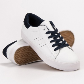 SHELOVET Zapatillas con cordones blanco 2