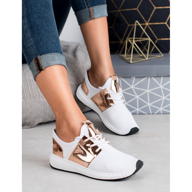 SHELOVET Calzado deportivo de moda blanco 1