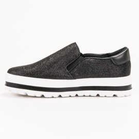 SHELOVET Slipons ligeros en la plataforma negro 4