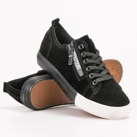 SHELOVET Zapatillas Negras negro verde 3