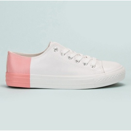 SHELOVET Zapatillas Con Piel Ecológica blanco 5