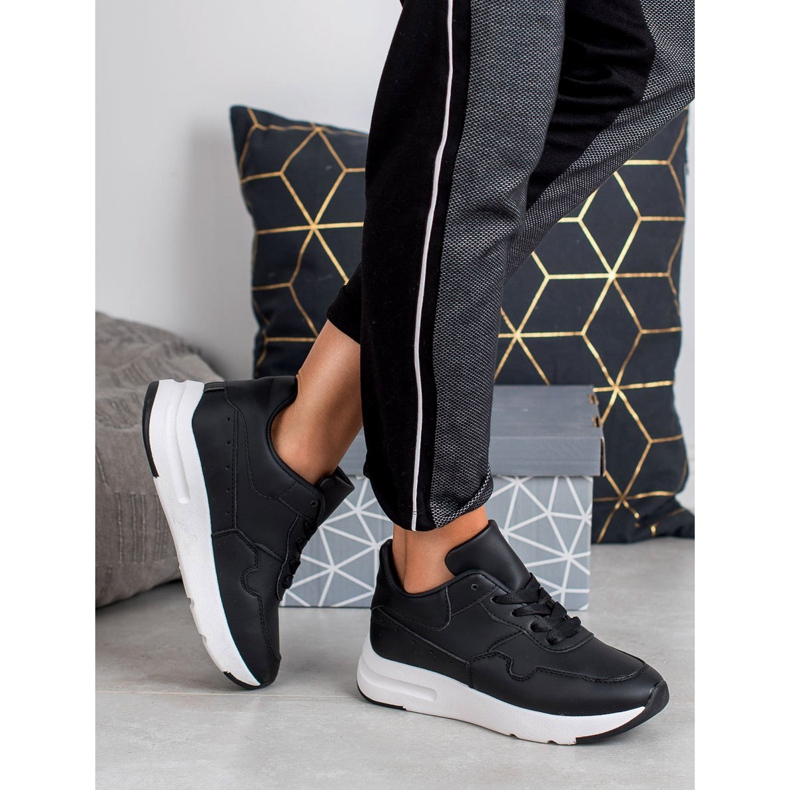 SHELOVET Zapatillas Negras negro 2