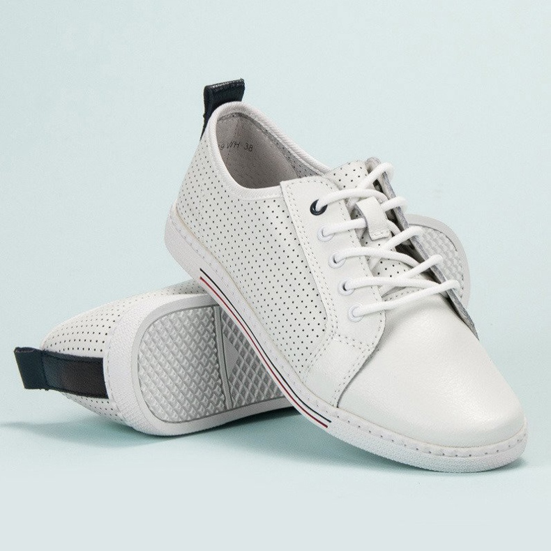 Filippo Zapatos brogue de cuero blanco 1 Filippo Zapatos brogue de cuero blanco 1