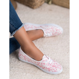 Deportivas con estampado VICES blanco rosado 5