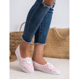 Deportivas con estampado VICES blanco rosa 1