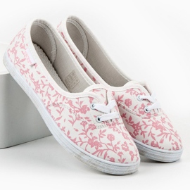 Deportivas con estampado VICES blanco rosado 4