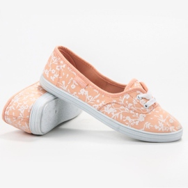 Deportivas con estampado VICES blanco naranja 3