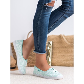 Deportivas con estampado VICES blanco verde 2