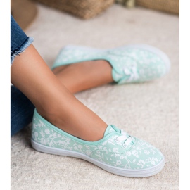 Deportivas con estampado VICES blanco verde 1