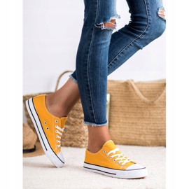SHELOVET Zapatillas Mostaza amarillo 2