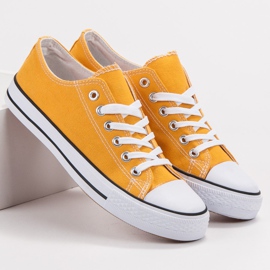 SHELOVET Zapatillas Mostaza amarillo 5