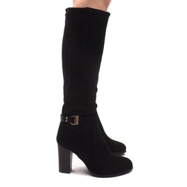 Botas de ante en una barra KSL008 Negro 3
