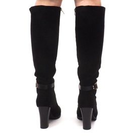 Botas de ante en una barra KSL008 Negro 4