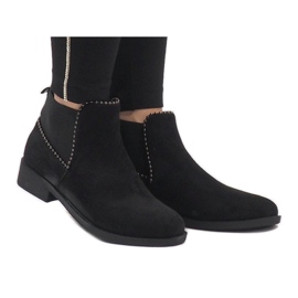 Sergio Todzi Botas de ante negro con un elástico love L1213 2