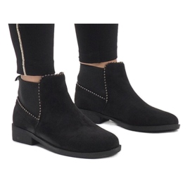 Sergio Todzi Botas de ante negro con un elástico love L1213 1