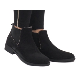 Sergio Todzi Botas de ante negro con un elástico love L1213 4