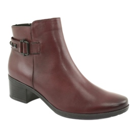 Botas de mujer Caprice 25433 burdeos rojo 1