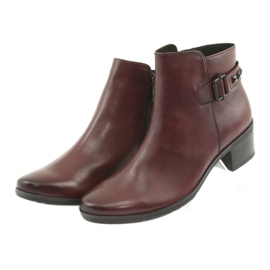 Botas de mujer Caprice 25433 burdeos rojo 3