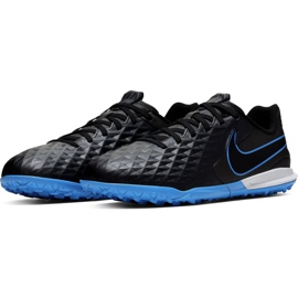 Zapatillas de fútbol Nike Tiempo Legend 8 Academy Tf Jr AT5736 004 negras negro negro 3