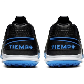 Zapatillas de fútbol Nike Tiempo Legend 8 Academy Tf Jr AT5736 004 negras negro negro 5