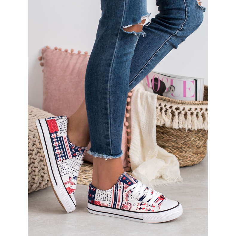 SHELOVET Zapatillas con estampado multicolor 2 SHELOVET Zapatillas con estampado multicolor 2