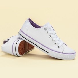 SHELOVET Zapatillas clásicas blancas blanco 3