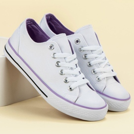 SHELOVET Zapatillas clásicas blancas blanco 4
