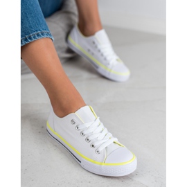 SHELOVET Zapatillas clásicas blancas blanco 2