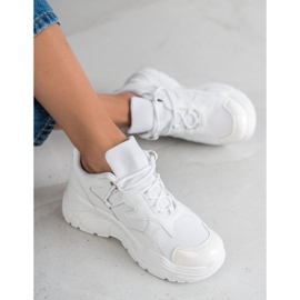 Small Swan Zapatillas con cordones blanco 3