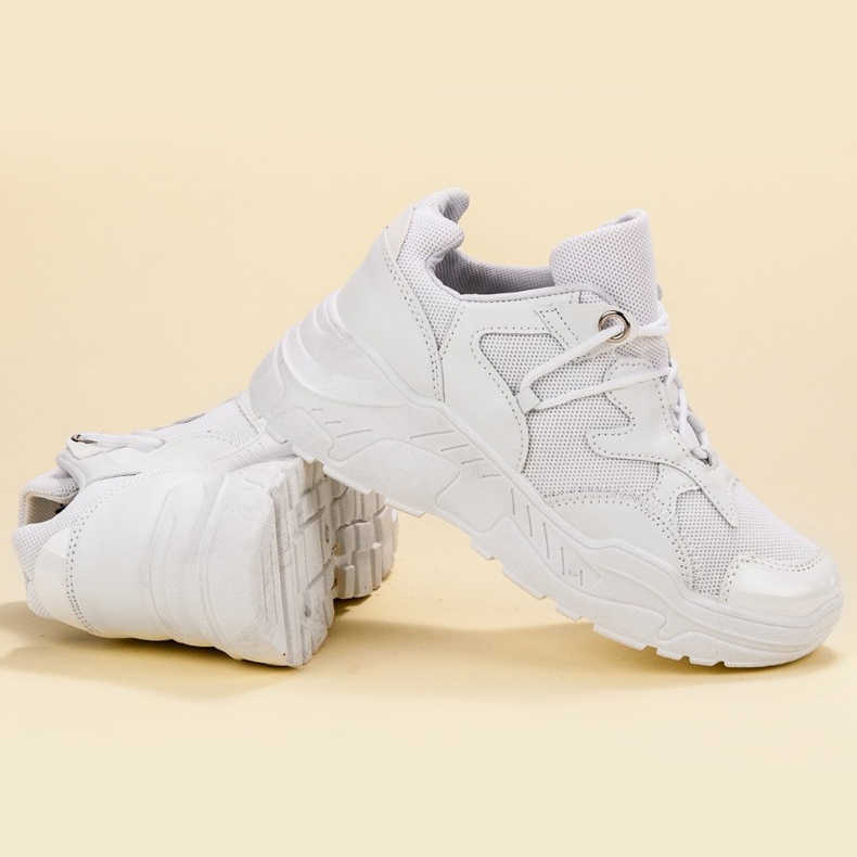 Small Swan Zapatillas con cordones blanco 1