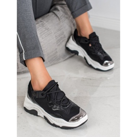 Small Swan Zapatillas negras para mujer negro 3