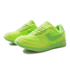 Deportivas verde vivo con velcro Lola multicolor 3