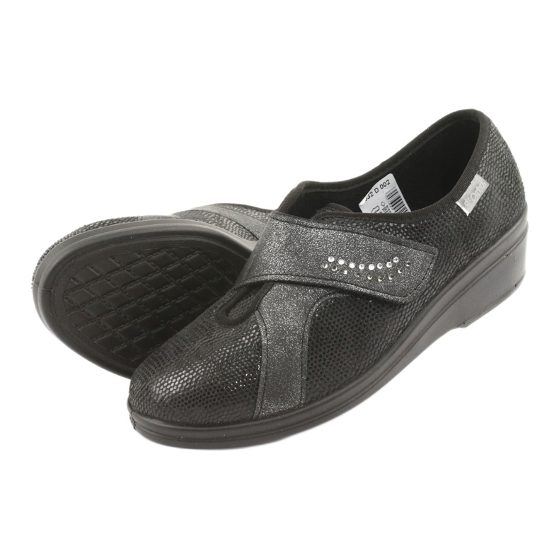 Zapatos de mujer befado pu 032D002 negro gris 4