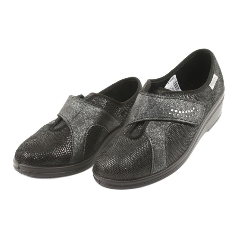 Zapatos de mujer befado pu 032D002 negro gris 3