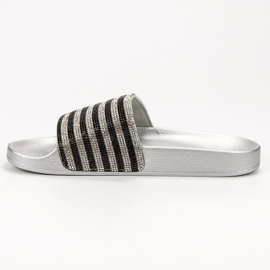 SHELOVET Zapatillas de goma negro gris 3