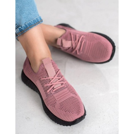 SHELOVET Calzado deportivo calado rosado 3