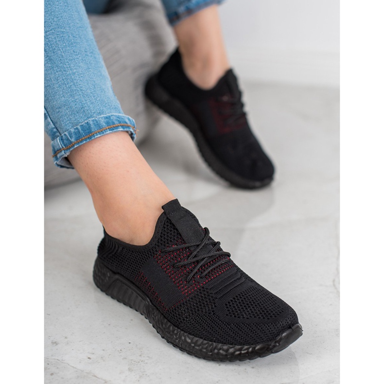 SHELOVET Calzado deportivo calado negro 1