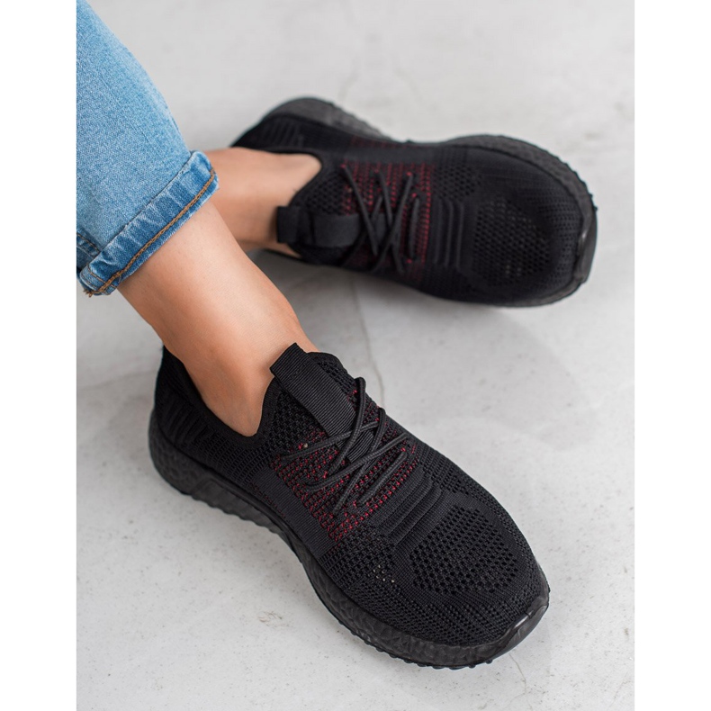 SHELOVET Calzado deportivo calado negro 2