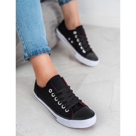 SHELOVET Zapatillas clásicas negras negro 2