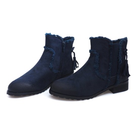 Botas de abrigo Jodhpur boots Fur W156 Navy azul marino 1 Botas de abrigo Jodhpur boots Fur W156 Navy azul marino 1