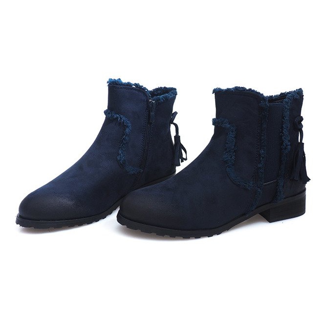 Botas de abrigo Jodhpur boots Fur W156 Navy azul marino 1 Botas de abrigo Jodhpur boots Fur W156 Navy azul marino 1
