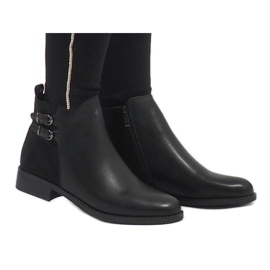 Ideal Shoes Botas negras elegantes C-7200 negro 2