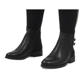 Ideal Shoes Botas negras elegantes C-7200 negro 1 Ideal Shoes Botas negras elegantes C-7200 negro 1
