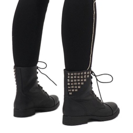 SDS Botines negros con cordones S170 2