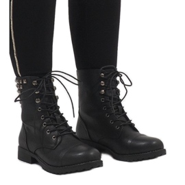 SDS Botines negros con cordones S170 1
