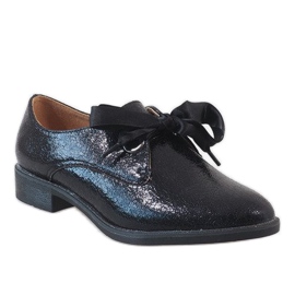 Zapatos negros con cordones L7100 1 Zapatos negros con cordones L7100 1