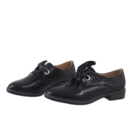 Zapatos negros con cordones L7100 3