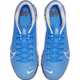 Zapatillas de fútbol Nike Mercurial Vapor 13 Academy Tf Jr AT8145 414 azul 1