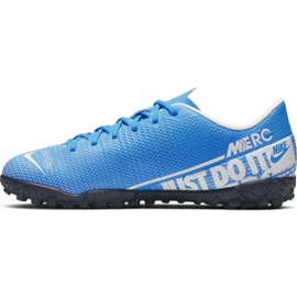 Zapatillas de fútbol Nike Mercurial Vapor 13 Academy Tf Jr AT8145 414 azul 2